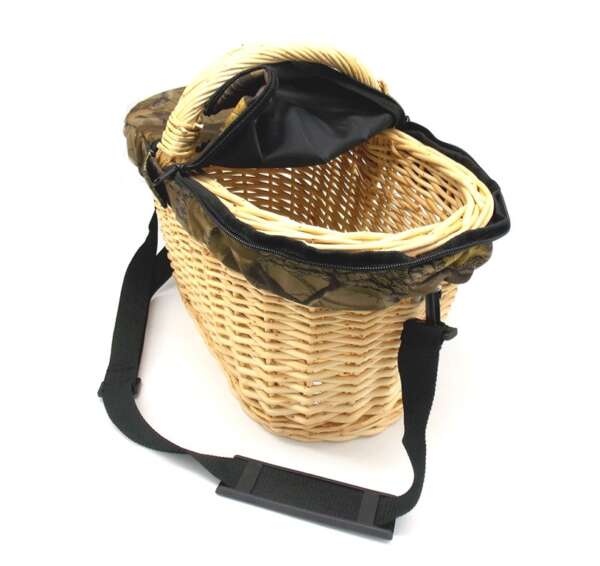 Cesta paniere Ra Sport in vimini bianco porta funghi - immagine 2