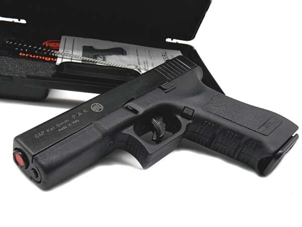 Pistola Bruni a salve Gap nera calibro 9 Top Firing