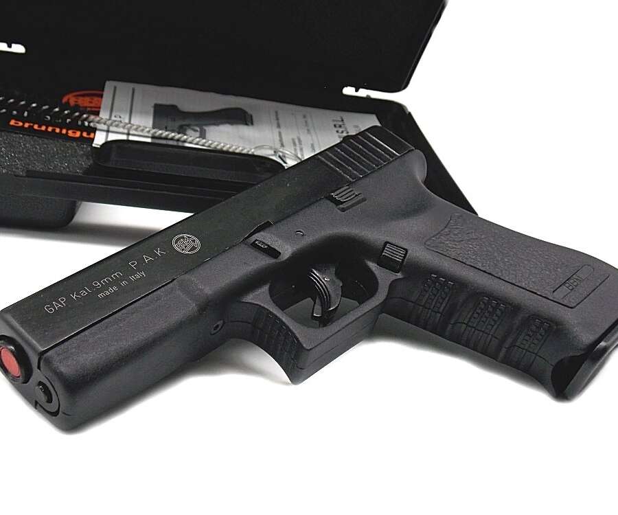 Pistola Bruni a salve Gap nera calibro 9 Top Firing