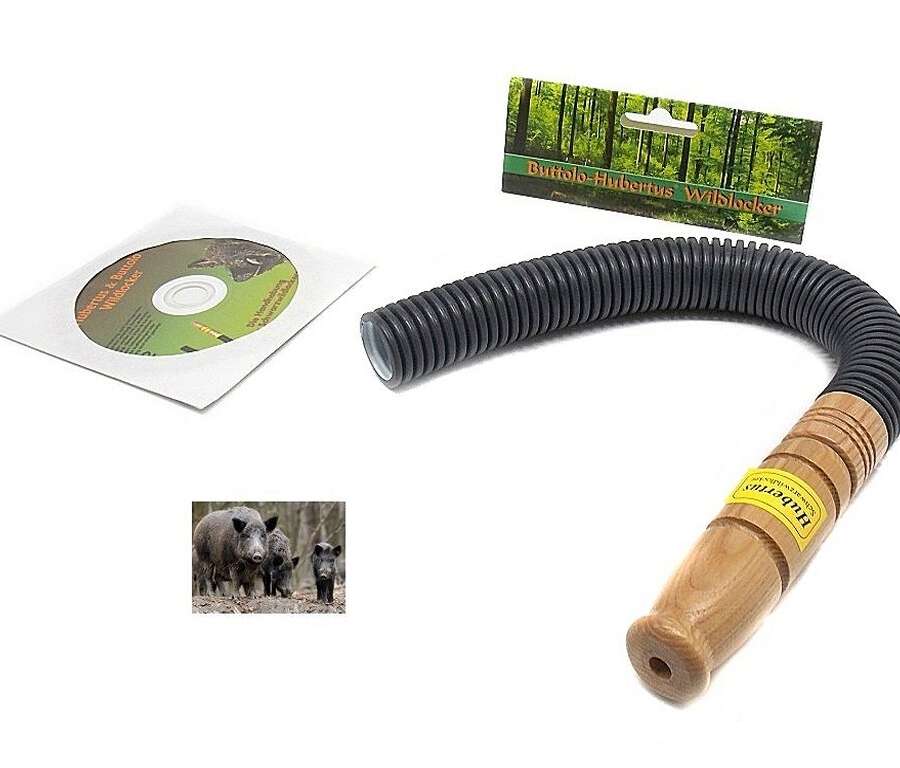 Richiamo Hubertus cinghiale in legno