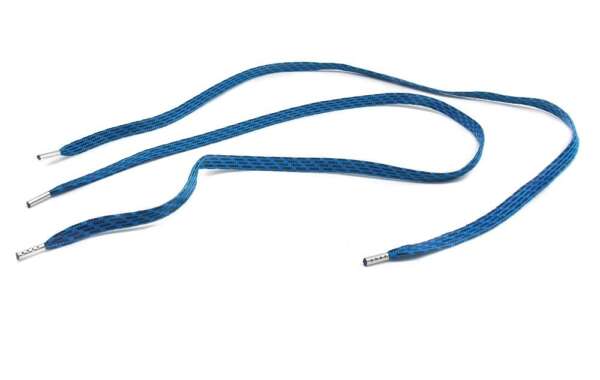 Lacci blu e nero per scarpe sportive 90 cm