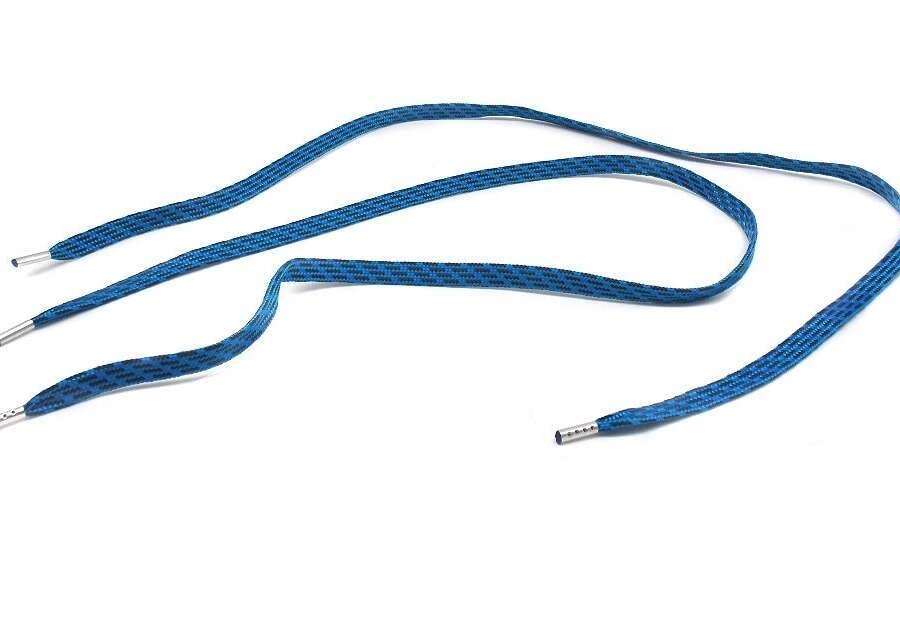 Lacci blu e nero per scarpe sportive 90 cm