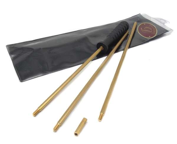 Bacchetta Delfiero ottone per pulizia fucile asta 3 pezzi con custodia