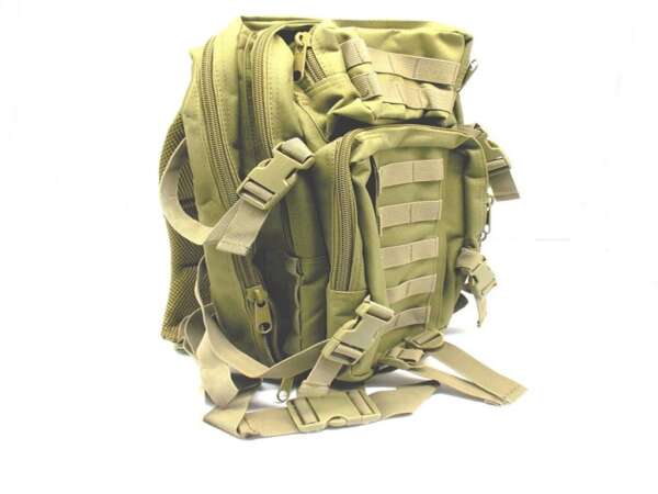 Zaino tattico Delfiero modello Patton 25 litri colore verde oliva
