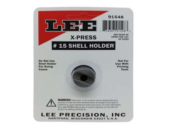 Lee shell holder X PRESS 15 91548 25 acp