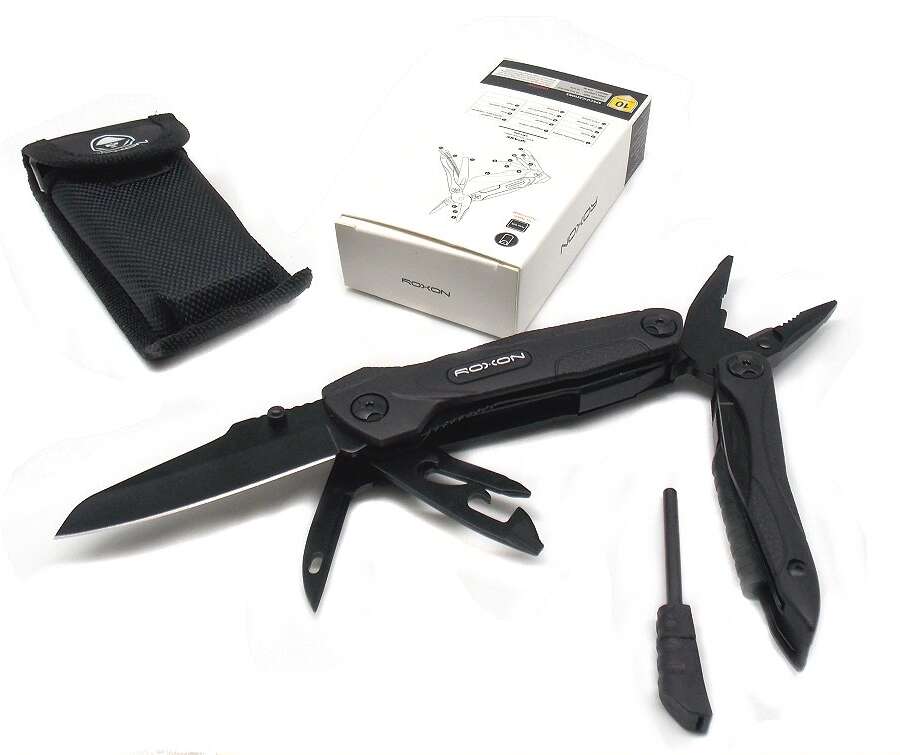 Pinza Roxon 14 funzioni nera con fodero