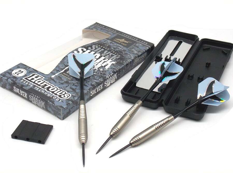 Freccette Harrows Silver Shark con punte in metallo 22 grammi