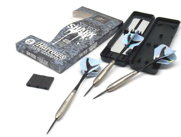 Freccette Harrows Silver Shark con punte in metallo 22 grammi - immagine 2