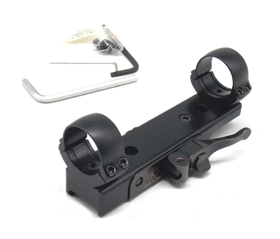 Attacco monoblocco Contessa con anelli da 25 mm base weaver