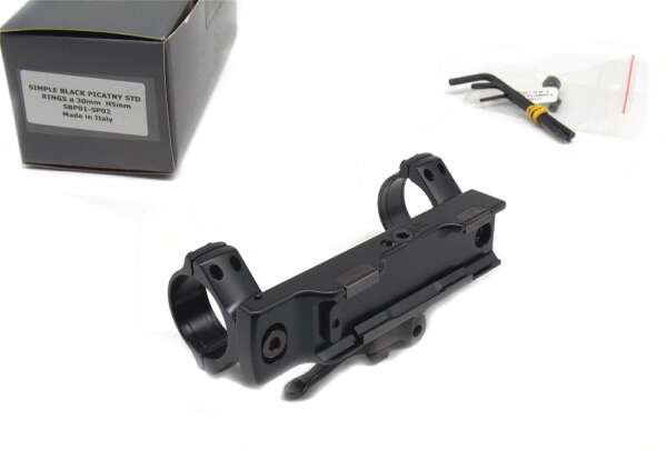 Attacco monoblocco Contessa con anelli da 30 mm per base weaver - immagine 2