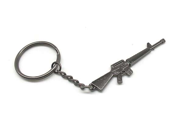 Portachiavi miniatura metallo arma M16 09420