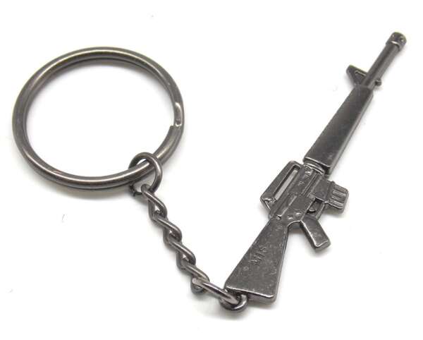 Portachiavi miniatura metallo arma M16 09420 - immagine 2