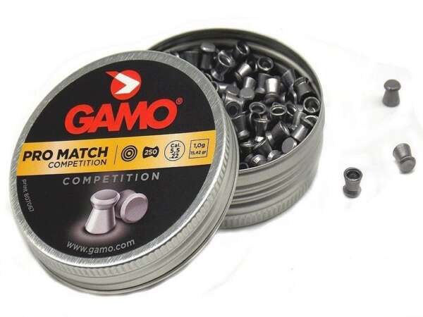 Pallini Gamo Pro Match testa piatta calibro 5,5 per carabina aria compressa