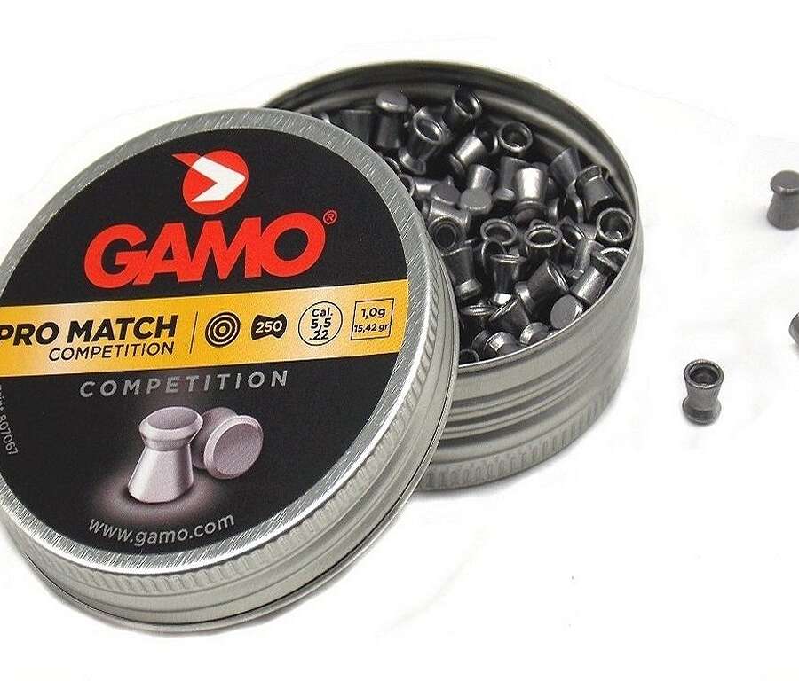 Pallini Gamo Pro Match testa piatta calibro 5,5 per carabina aria compressa