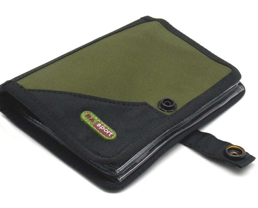 Portalicenza Ra Sport in tessuto verde e nero
