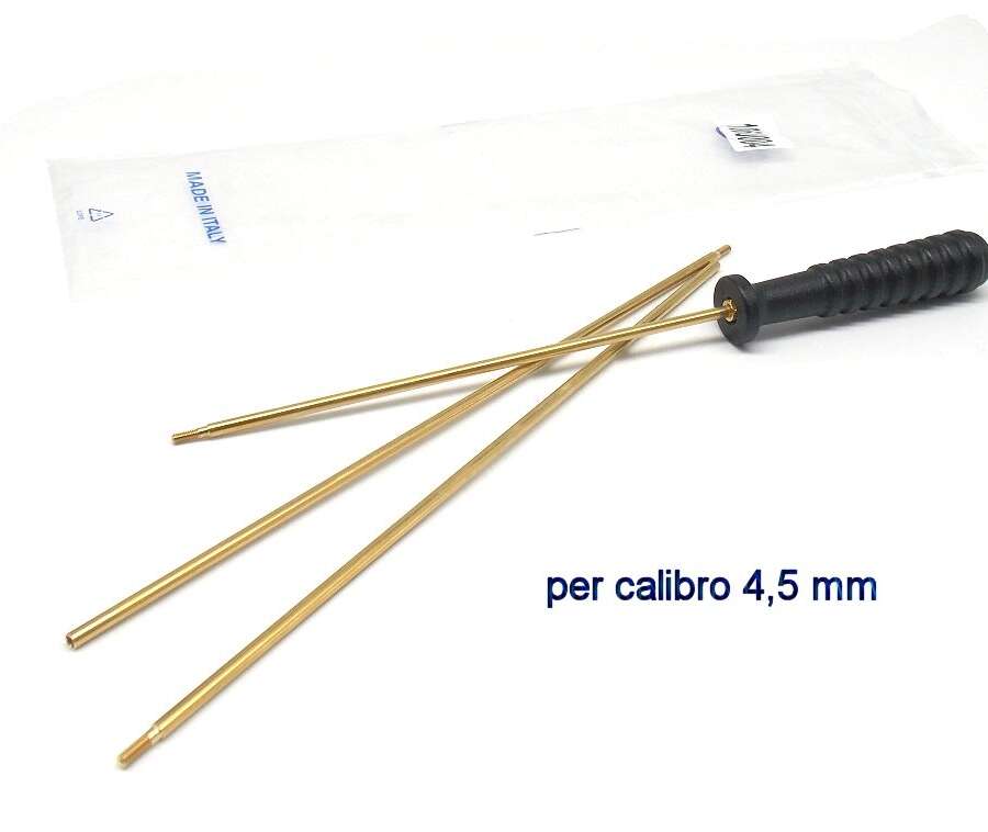 Bacchetta Delfiero per pulizia carabina aria compressa con asta 3 pezzi