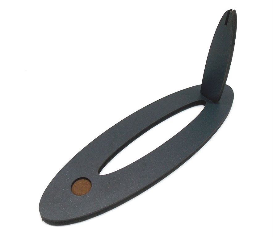 Espositore in legno nero per coltello singolo