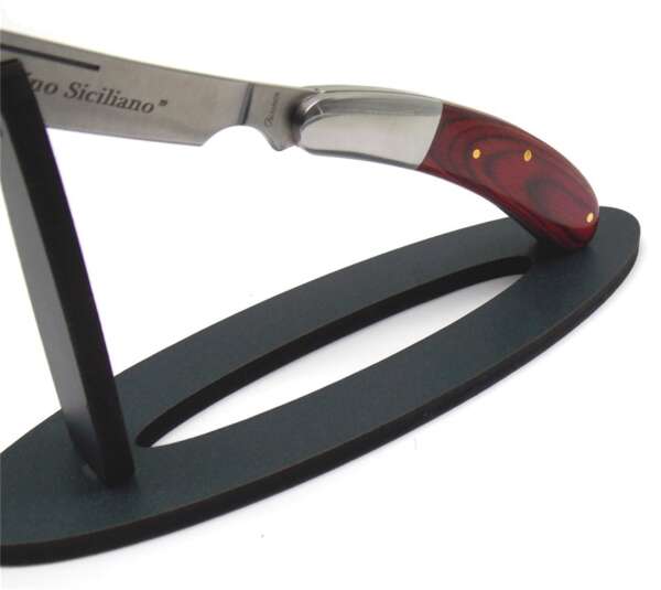 Espositore in legno nero per coltello singolo - immagine 2