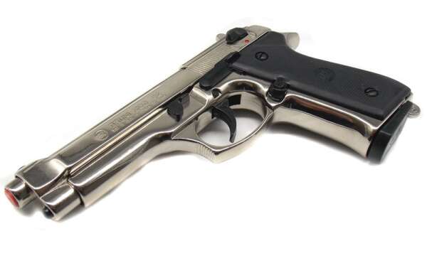 Pistola Bruni a salve 92 inox calibro 9 mm Top Firing - immagine 2