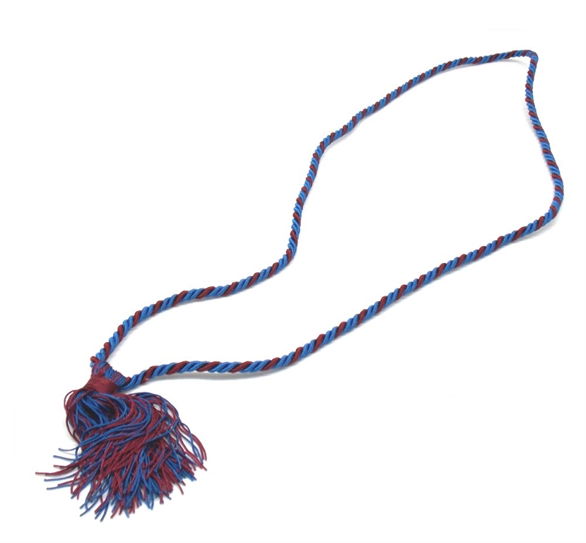 Cordoncino per calendario amaranto e blu