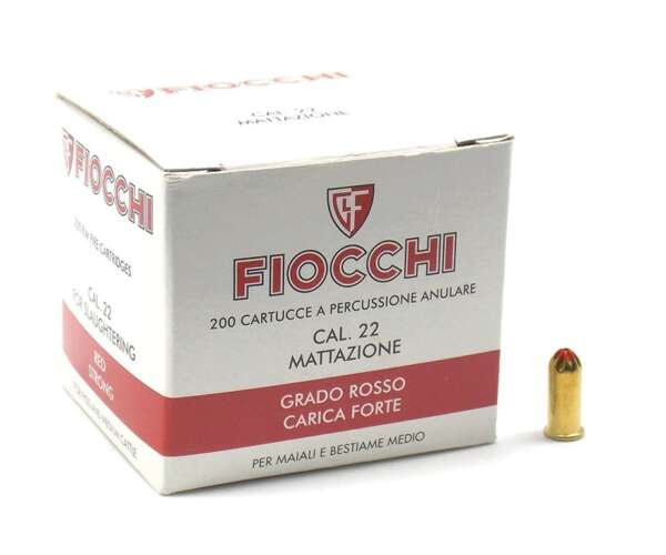 Cartucce Fiocchi mattazione calibro 22 grado rosso - immagine 2