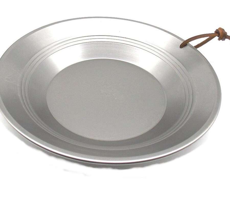 Padella Rigata da 30 cm in Acciaio per Setaccio Minerali