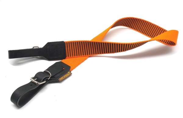Bretella Delfiero in tela arancione 40 mm - immagine 2