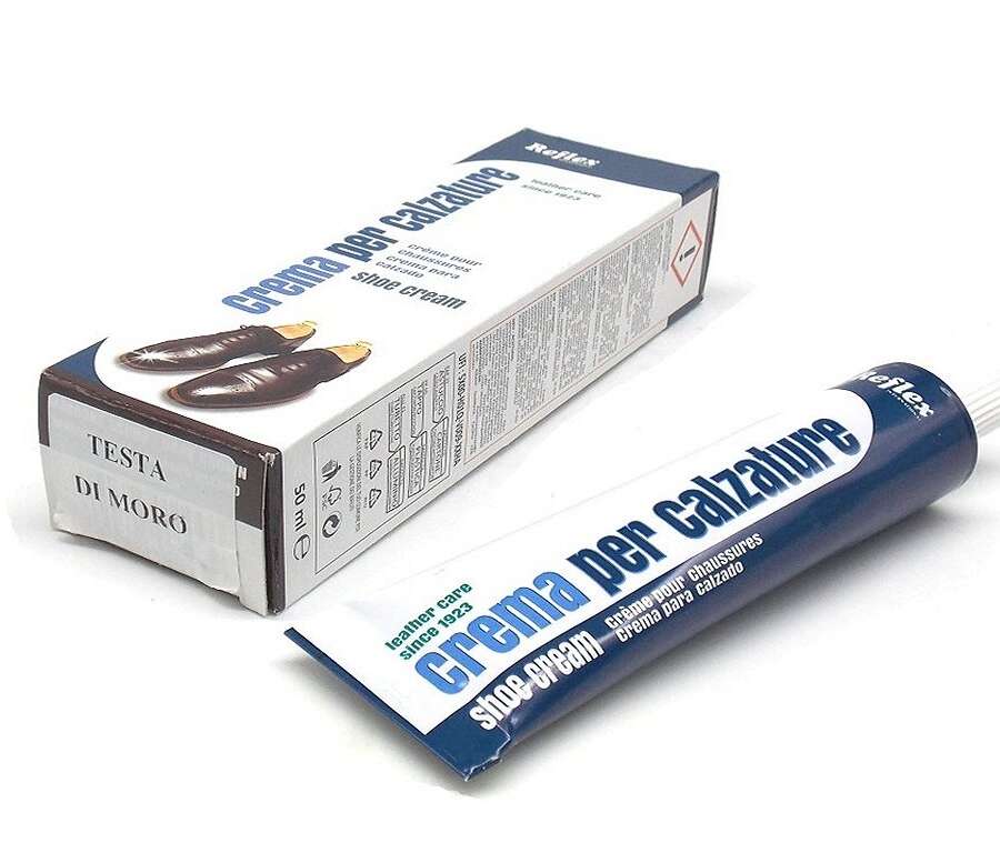 Crema Reflex cromatina super lucido testa di moro per scarpe