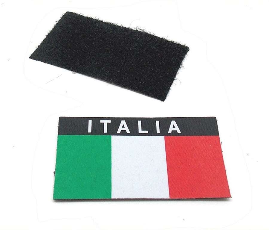 Scudetto Italia rettangolare con strip