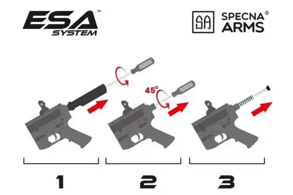 Specna Arms SA-E11 EDGE™ Kestrel™ ETU Nero - immagine 12