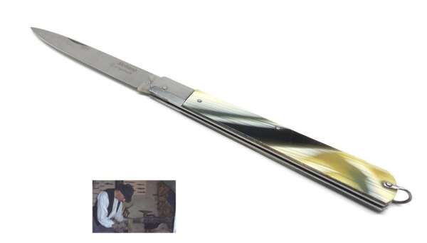 Coltello scannabecchi siciliano 32 cm con testina in acciaio