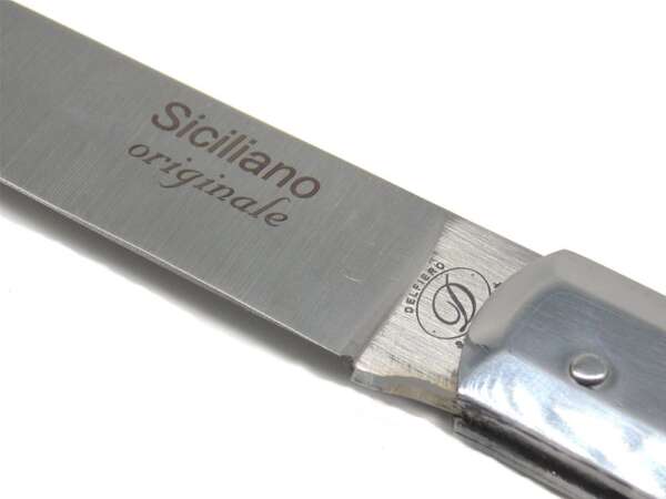 Coltello scannabecchi siciliano 32 cm con testina in acciaio - immagine 3