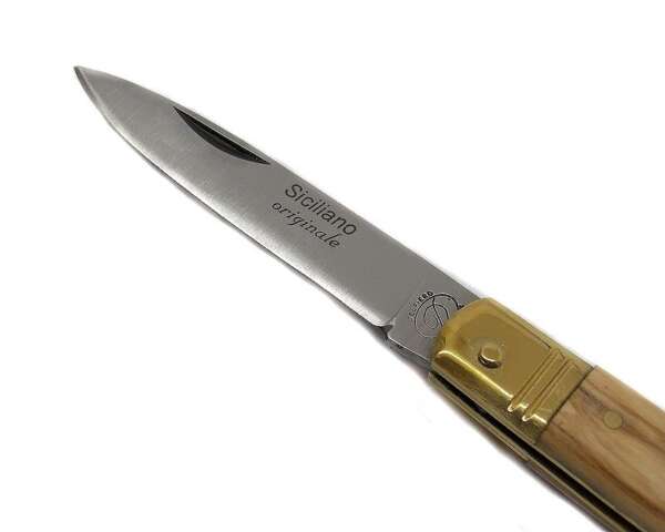 Coltello siciliano 986 cm 15 ulivo manico - immagine 2