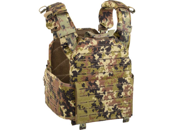 DEFCON 5 STORM PLATE CARRIER WITH QUICK RELEASE SYSTEM+TRIPLE MAG POUCH Multi Camo - immagine 2