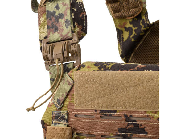 DEFCON 5 STORM PLATE CARRIER WITH QUICK RELEASE SYSTEM+TRIPLE MAG POUCH Multi Camo - immagine 5