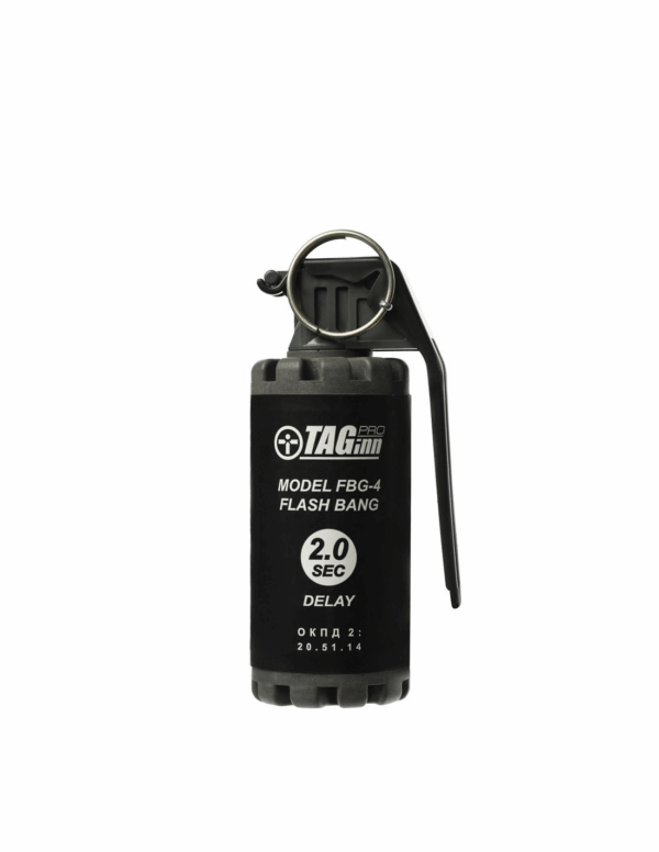 TAGINN - Airsoft Pyrotechnics FBG 4 MINI Flash Bang 2 sec / GRANATA A MANO (1 pezzo)