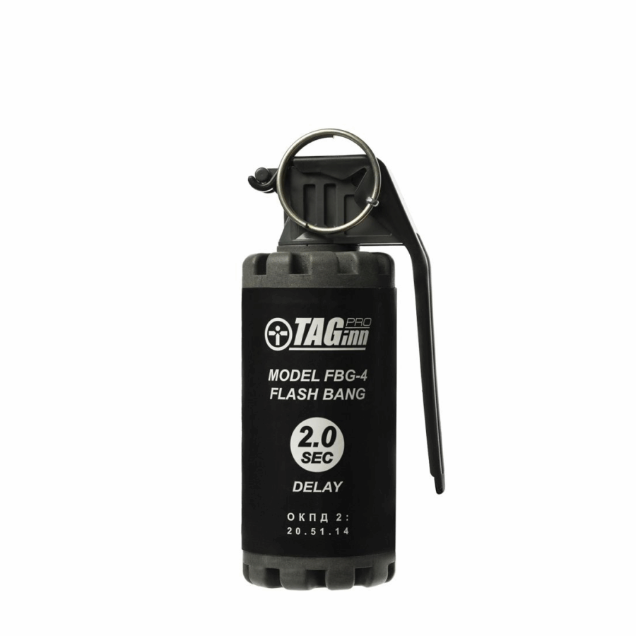 TAGINN - Airsoft Pyrotechnics FBG 4 MINI Flash Bang 2 sec / GRANATA A MANO (1 pezzo)