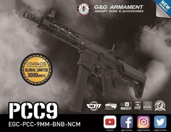 G&G FUCILE ELETTRICO PCC9 MOSFET M-LOK LIMITED EDITION (GG-PCC9)