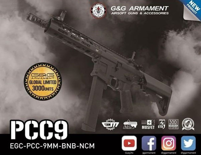 G&G FUCILE ELETTRICO PCC9 MOSFET M-LOK LIMITED EDITION (GG-PCC9)