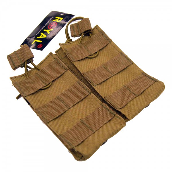 TASCA PORTA CARICATORE DOPPIO ,ESTRAZIONE RAPIDA, PER M4  (RP-1098)