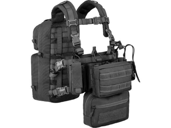 OUTAC Combo Mini Chest Rig 900D Poly Molle Multi Camo - immagine 2