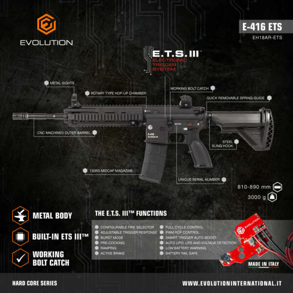 FUCILE E-416 ETS EVOLUTION (EH18AR-ETS) - immagine 3