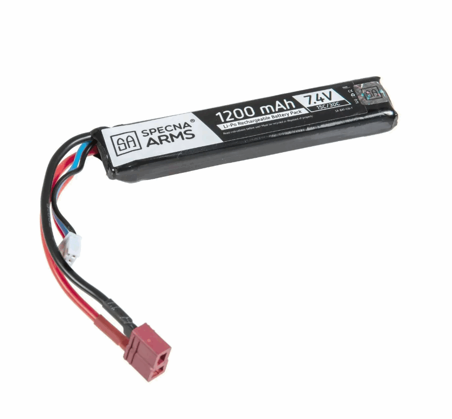 Specna Arms Batteria LiPo 7,4V 1200mAh 15/30C - T-Connect (Deans)