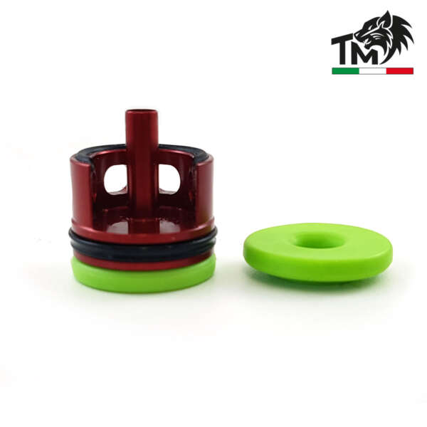 TESTA CILINDRO IN ERGAL CON PAD GREEN - BATTUTA ALTA LIMITED EDITION (TCMMV2G-NVLE) - immagine 2