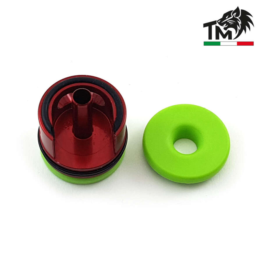 TESTA CILINDRO IN ERGAL CON PAD GREEN - BATTUTA ALTA LIMITED EDITION (TCMMV2G-NVLE)