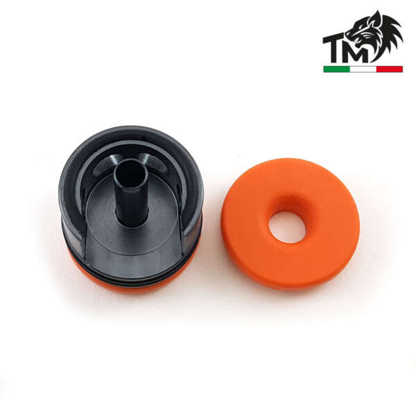 TESTA CILINDRO IN ERGAL CON PAD ORANGE - BATTUTA ALTA (TCMMV2O-NV)