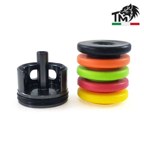 TESTA CILINDRO IN ERGAL CON 5 PAD DI BATTUTA - BATTUTA ALTA (TCMMV2RP5-NV) - immagine 2