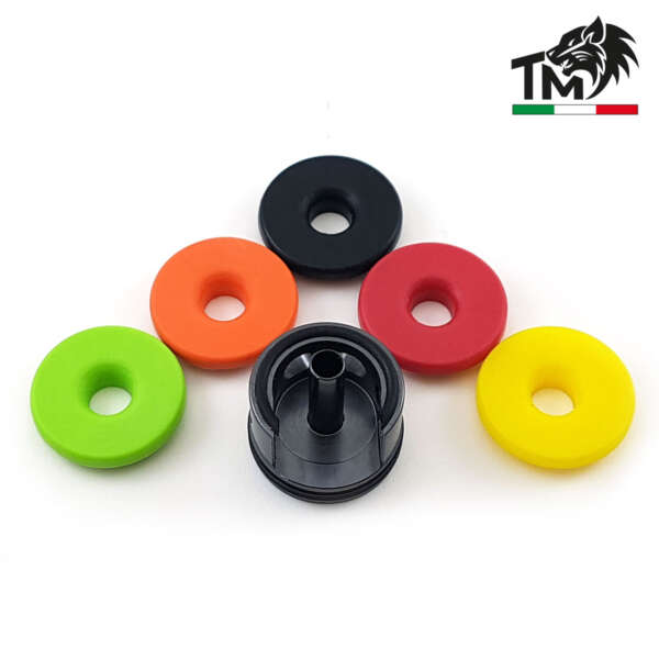 TESTA CILINDRO IN ERGAL CON 5 PAD DI BATTUTA - BATTUTA ALTA (TCMMV2RP5-NV)