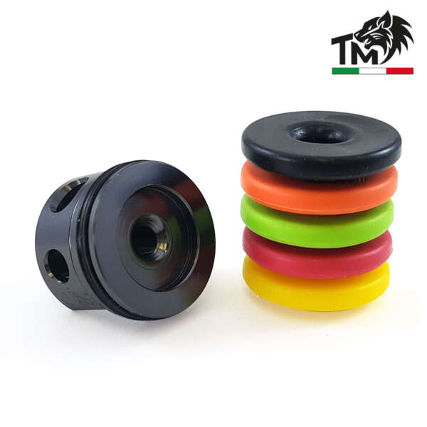TESTA CILINDRO IN ERGAL CON 5 PAD DI BATTUTA - BATTUTA ALTA (TCMMV2RP5-NV) - immagine 3