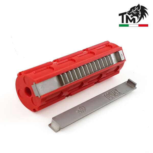 PISTONE PIENO PRO IN DELRIN – CREMAGLIERA IN M.I.M. (TMPTNN/MIM)